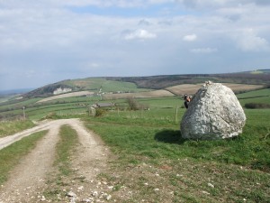Huge chalk ball and me