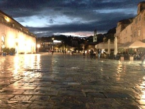 Hvar town at night
