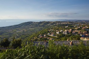 View of Montefiascone and Lake Bolsena