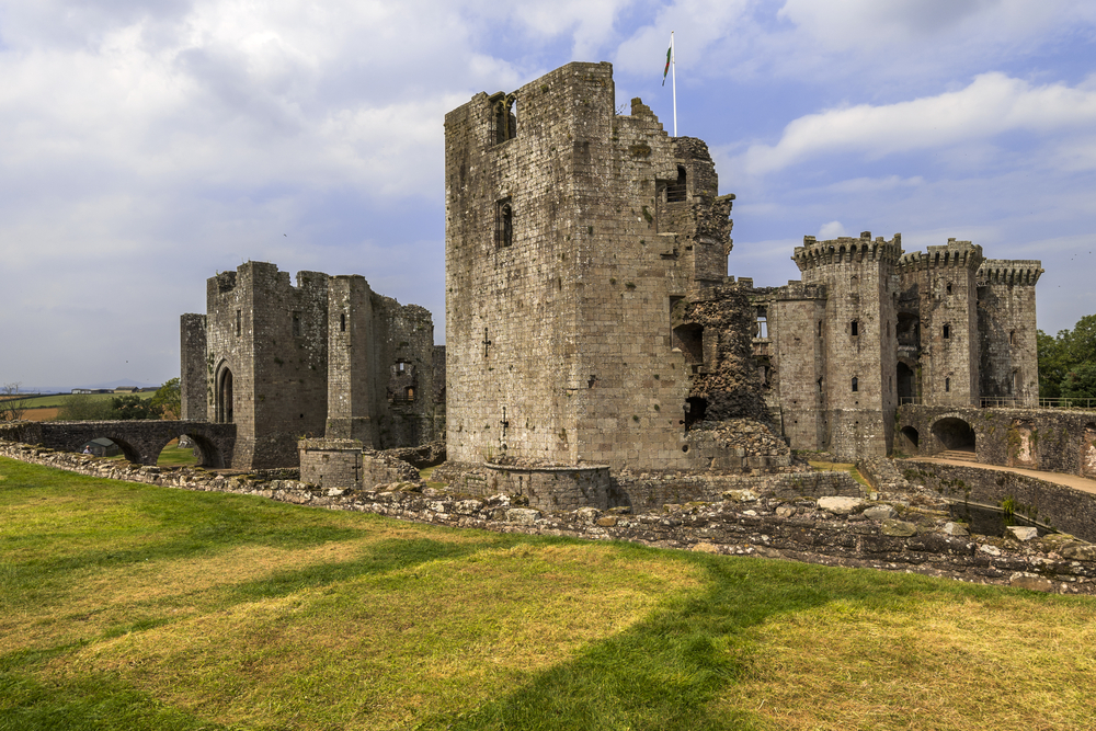 Raglan Castle in Wales.
