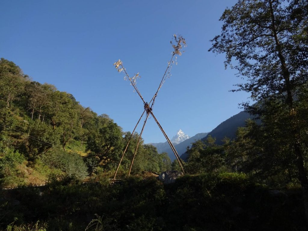 A swing with a view to Machapuchare