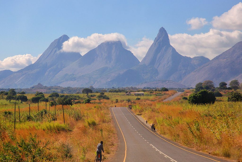 bike rider in Mozambique