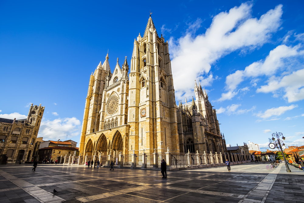 Cathedral of Leon on the Camino de Santiago