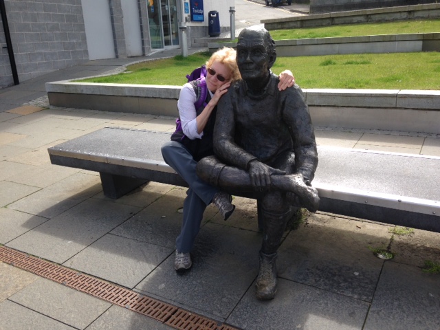 The weary walker statue at the end of the West highland way
