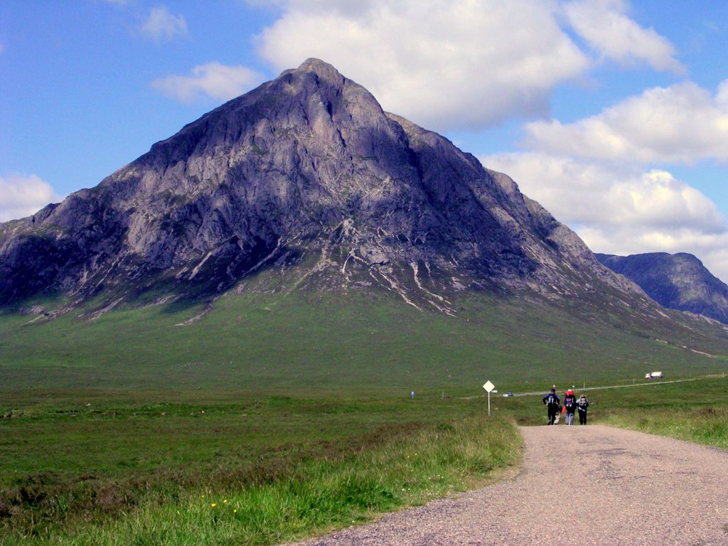 Walking near the Buachaille, on the west highland way