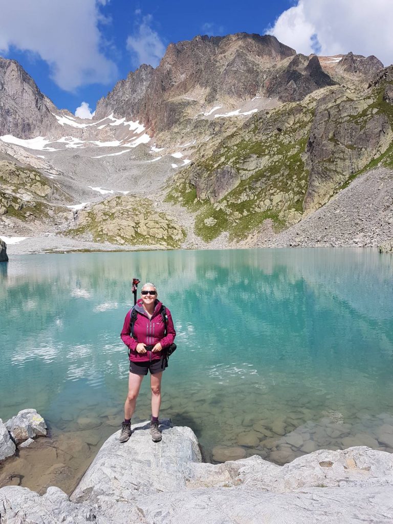 Lac Blanc on the Tour du Mont Blanc.
