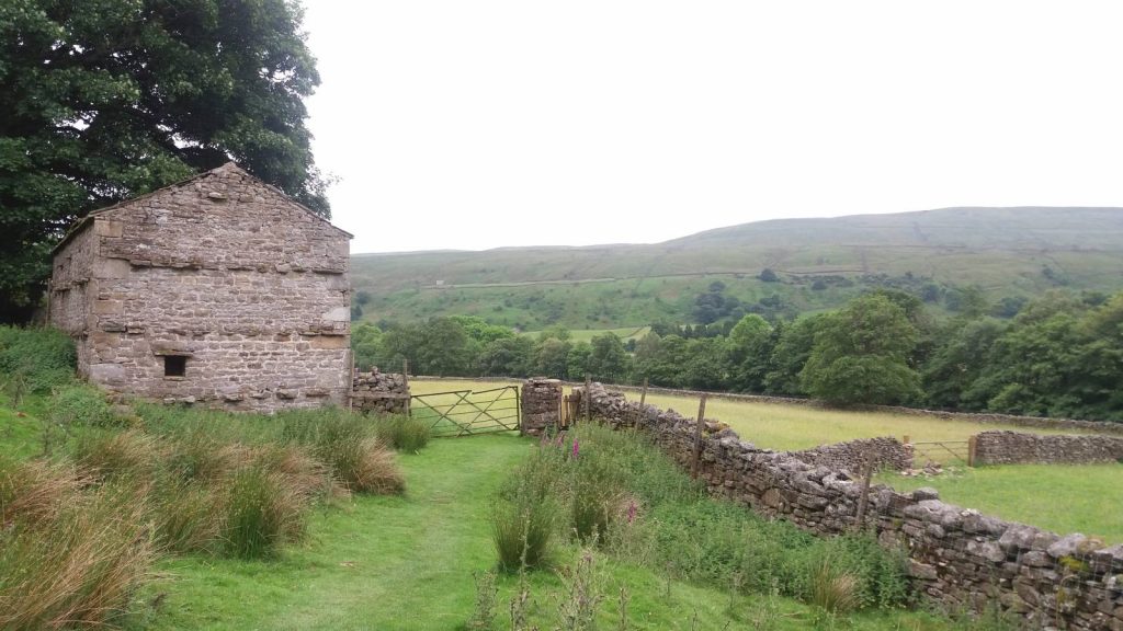 Paths wind through Yorkshire on the Coast to coast walking trip