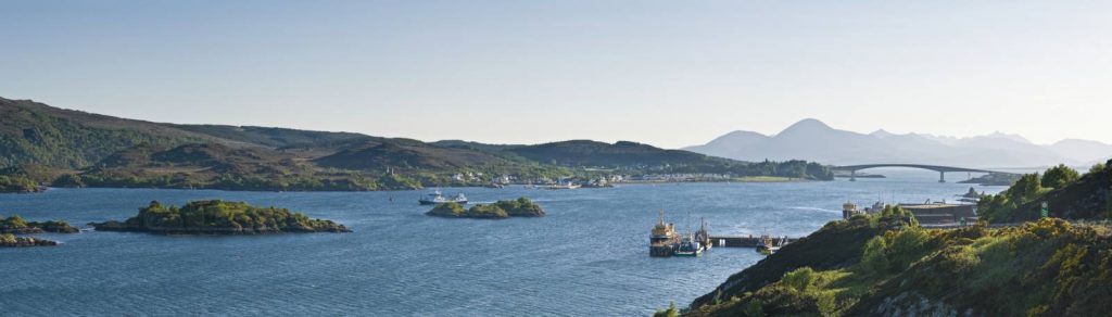 bridge spans from Skye to the mainland