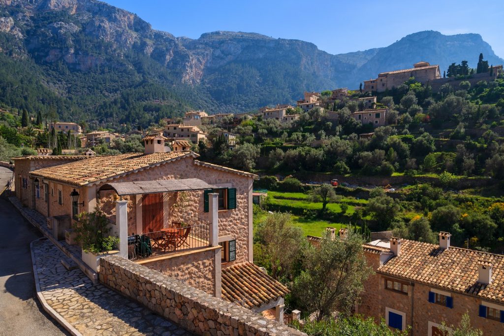 Deia village in Mallorca