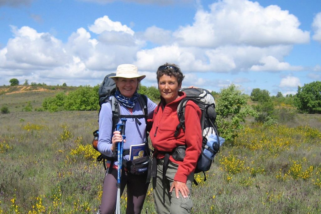 walkers on the Camino de Santiago