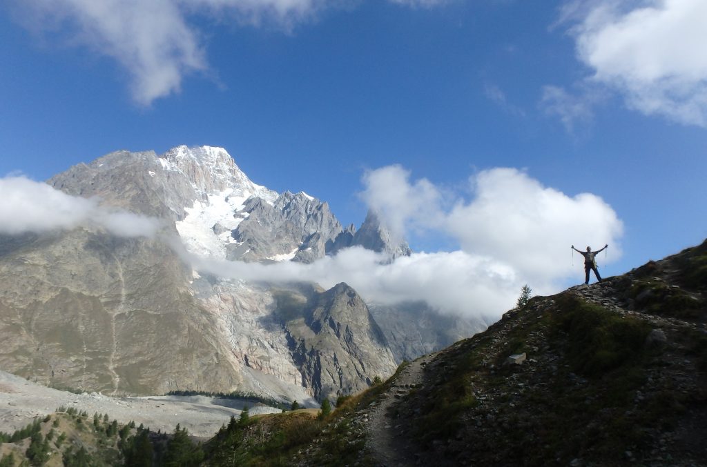 Walker on the Tour du Mont Blanc