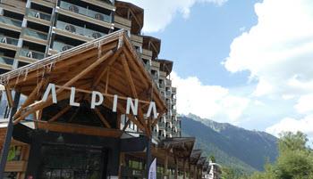 Outside Hotel Alpina