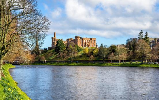 Inverness Castle overlooking the river
