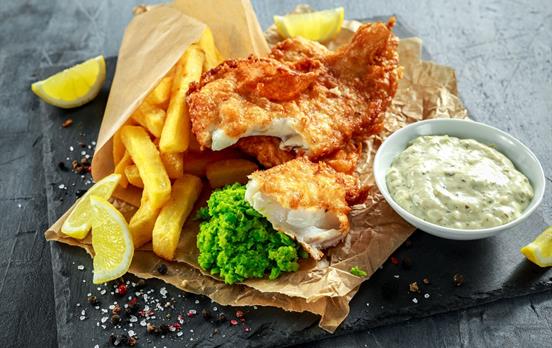 Classic Fish & Chips, a regular pub dish