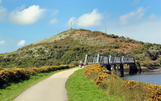 Cycle through beautiful scenery