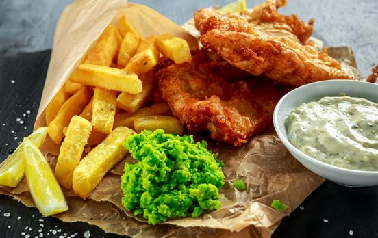 Fresh fish and chips