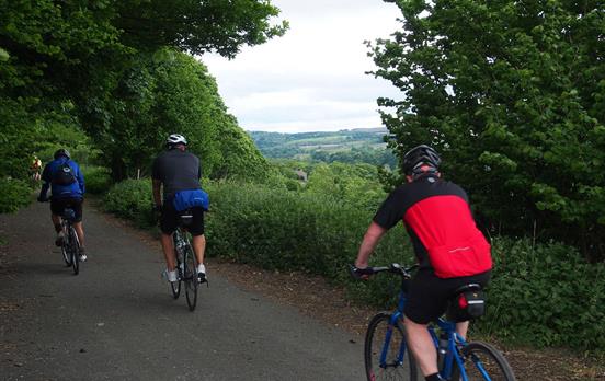 Leaving Keswick on the C2C Cycle Route