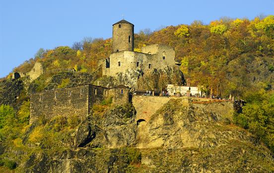 Castle Strekov in Czech Republic on a clipfftop