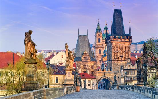 Prague's impressive Charles Bridge