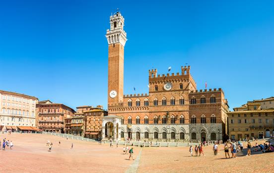 The iconic Piazza del Campo, Siena