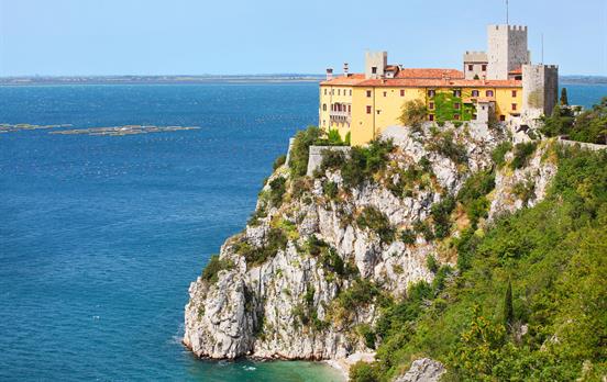 The castle of Duino on the Trieste coastline