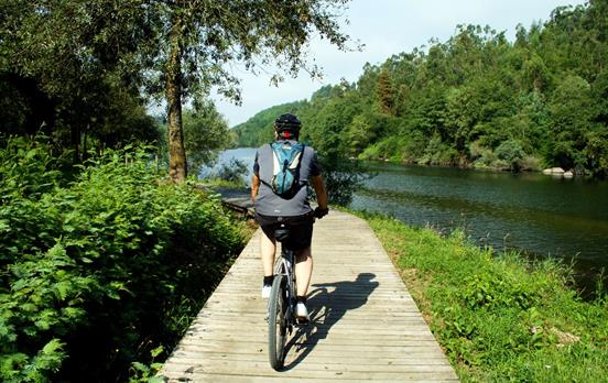 Cycle along numerous river banks