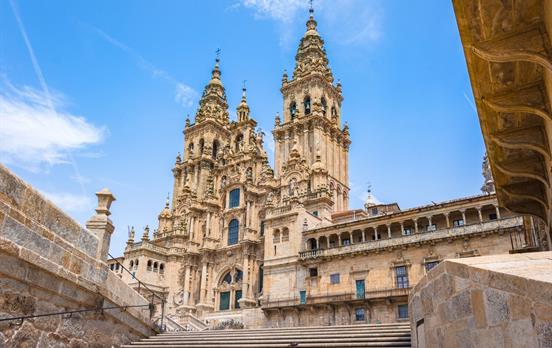 The cathedral of Santiago de Compostela