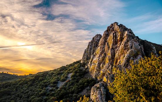 Pena Falcon cliff in Monfrague