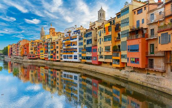 The colourful houses of Girona