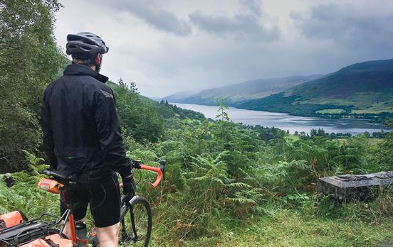 Taking in the views from the Loch side