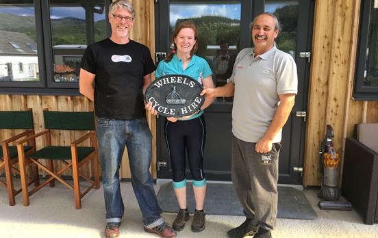 Macs Adventure specialist meeting Wheels Bike Hire