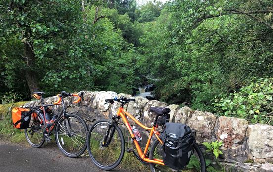 Cycling from Strathyre to Killin