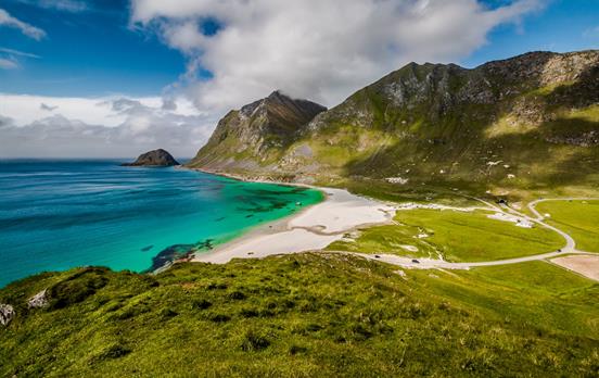 Visit Haukland beach voted best beach in Norway!