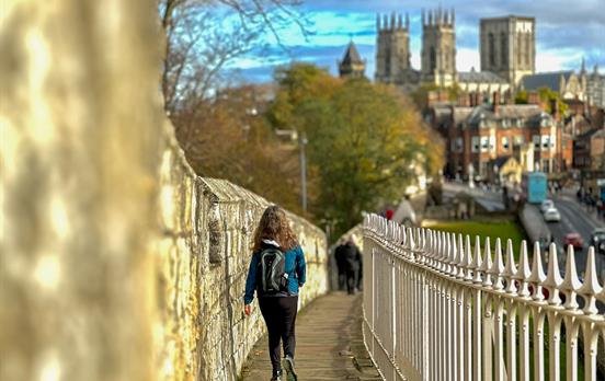 Walk around the York City Walls trail