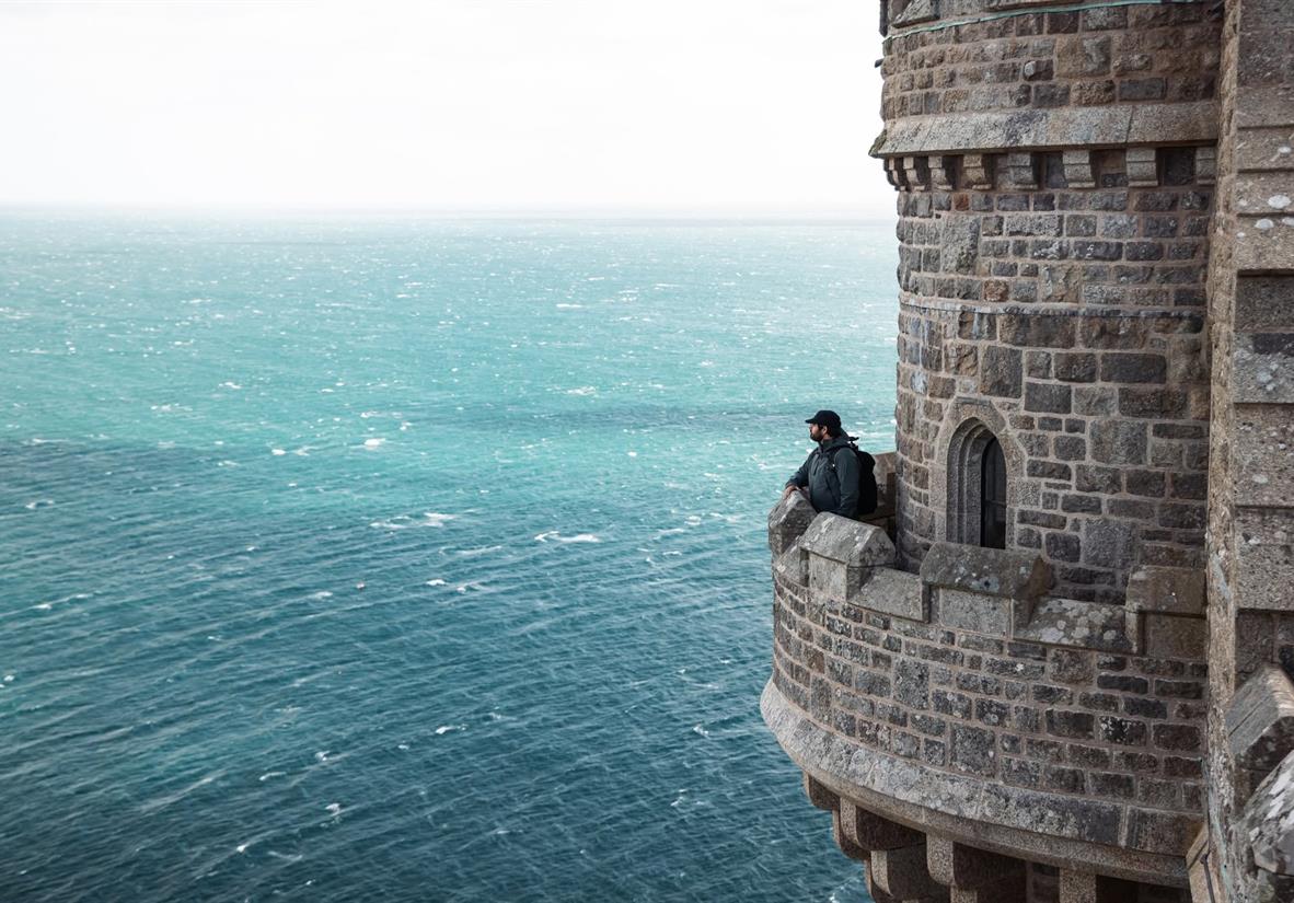 Lookout spot over the Atlantic ocean