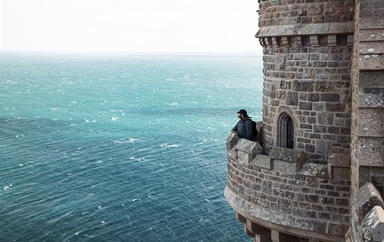 Lookout spot over the Atlantic ocean