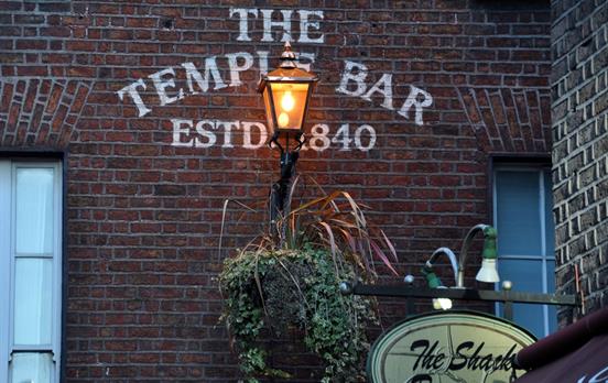 Atmospheric Temple Bar in Dublin