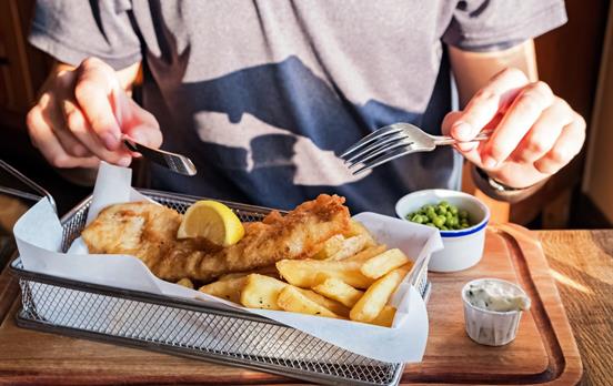 Fresh fish and chips