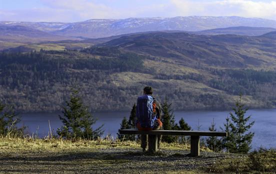 Eine Pause mit Aussicht