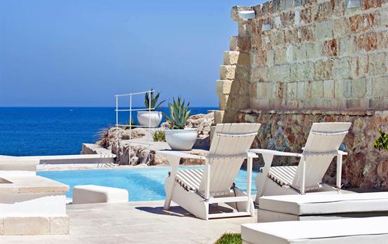 A view from the pool of your accommodation
