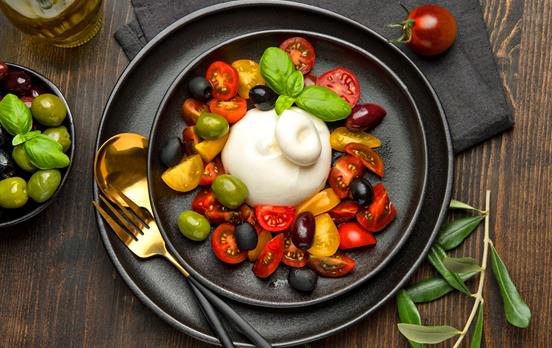 Typical Puglian burrata