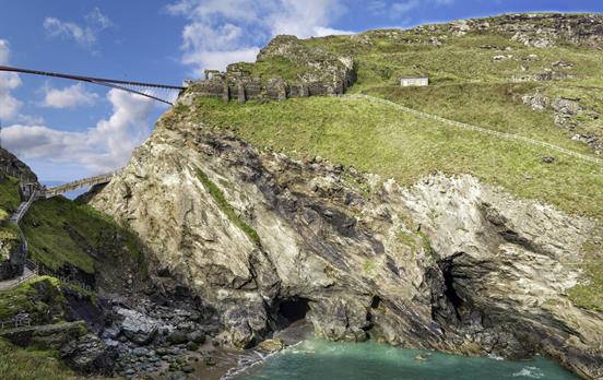 Tintagel Castle, bekannt von König Arthur