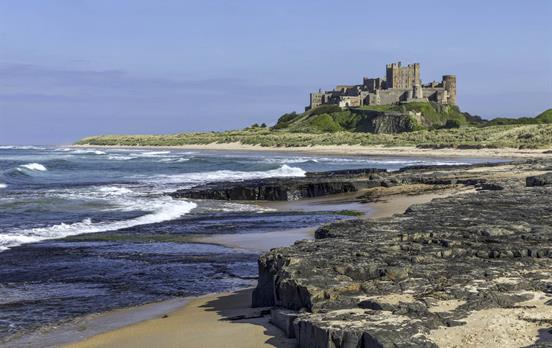Bamburgh Castle in Northumberland