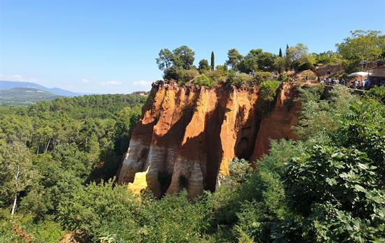 Rousillon's ochre cliffs