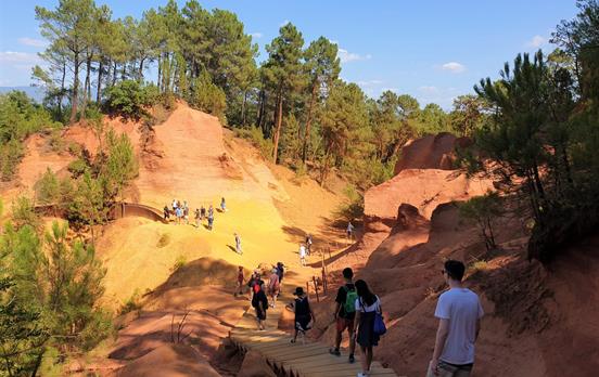 Take a break to explore the unique landscape