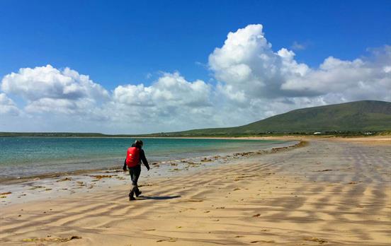 Gorgeous beach walking