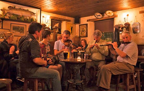 Enjoy the famous Irish “Craic agus Ceol”