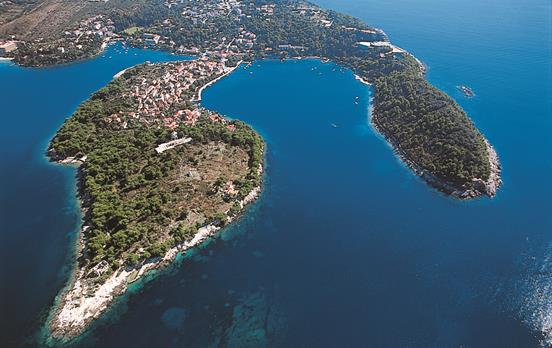 Coastline aerial view