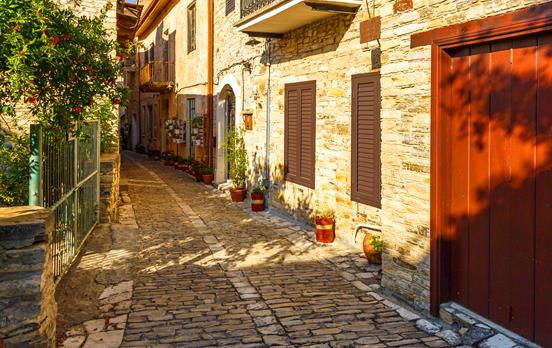 Mountain stone village