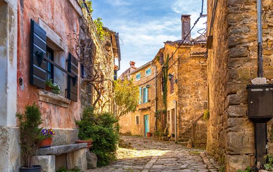 Pretty lanes in Groznjan